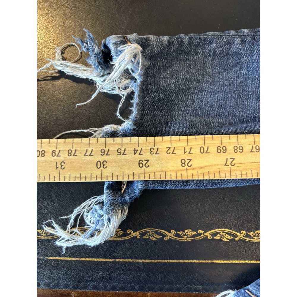 American Eagle super high rise jegging womens size 4 regular distressed stretch - Picture 9 of 10
